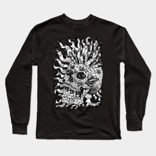 Occult Skull Design (14) Long Sleeve T-Shirt